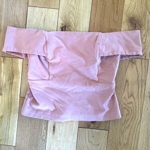 Deletta Anthropologie off the shoulder crop top